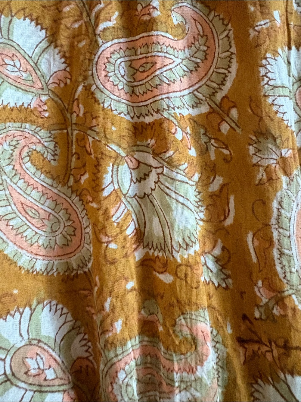 NWT world market Casual Floral V-Neck Jumpsuit in Mustard - Picture 4 of 9